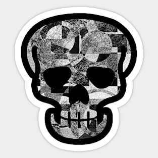 Skull Figure with Abstract Texture (beggelaut 04) Sticker